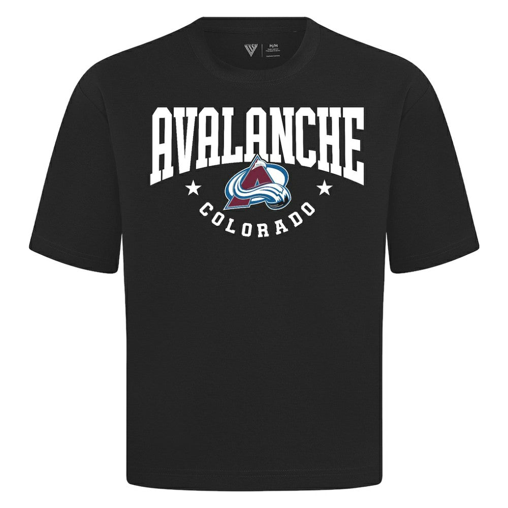 Colorado Avalanche Levelwear Luxe Signature Knit T-Shirt - Black | US 203844173