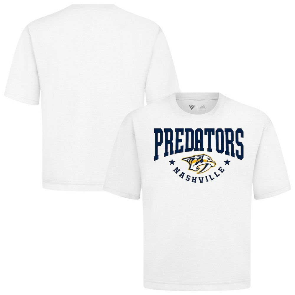 Nashville Predators Levelwear Luxe Signature Knit T-Shirt - White | US 203844174