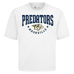 Nashville Predators Levelwear Luxe Signature Knit T-Shirt - White | US 203844174