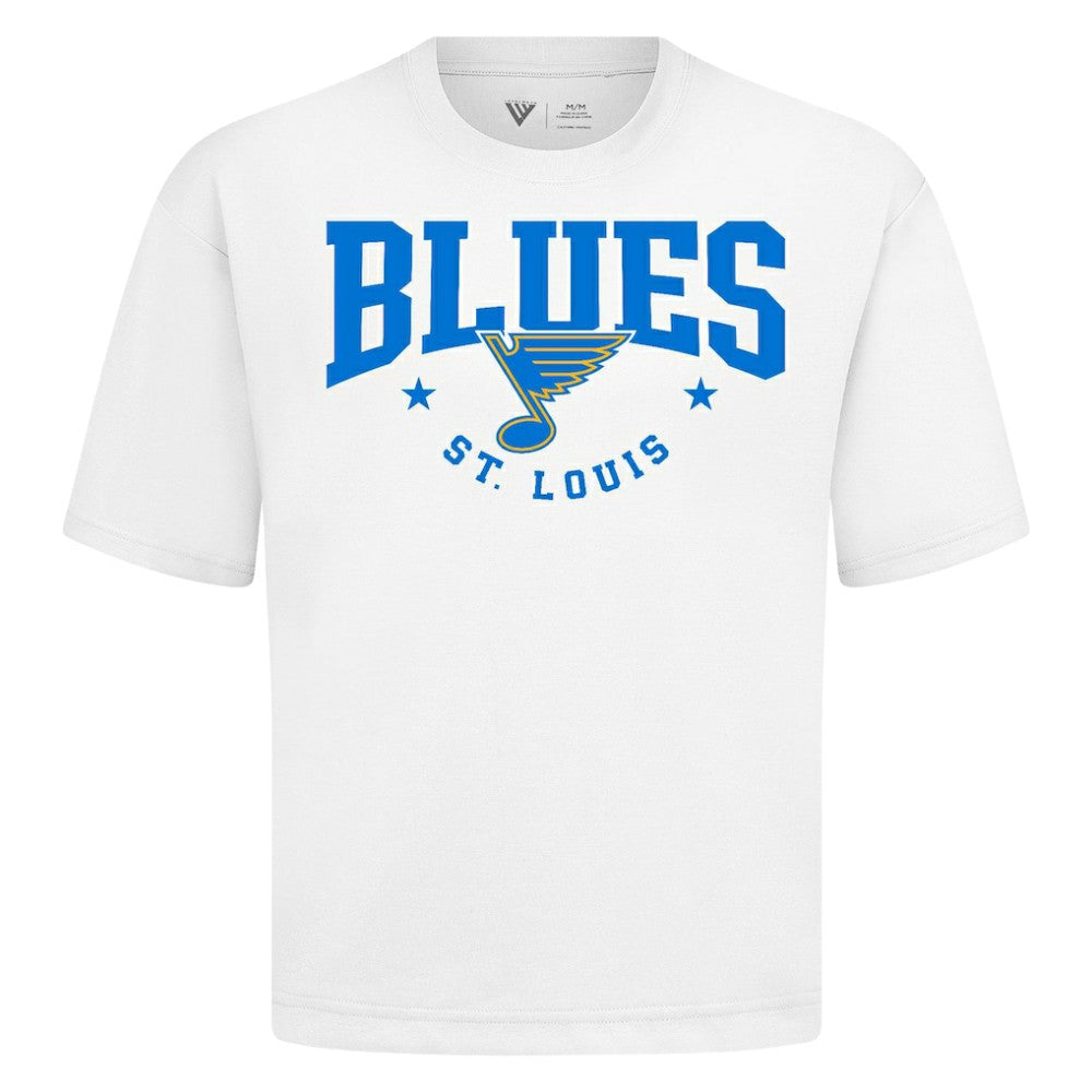 St. Louis Blues Levelwear Luxe Signature Knit T-Shirt - White | US 203844175