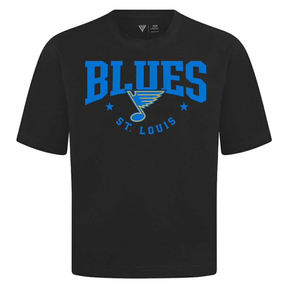 St. Louis Blues Levelwear Luxe Signature Knit T-Shirt - Black | US 203844176