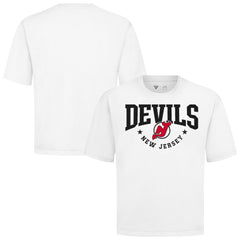 New Jersey Devils Levelwear Luxe Signature Knit T-Shirt - White | US 203844179