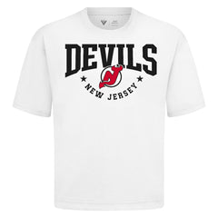 New Jersey Devils Levelwear Luxe Signature Knit T-Shirt - White | US 203844179