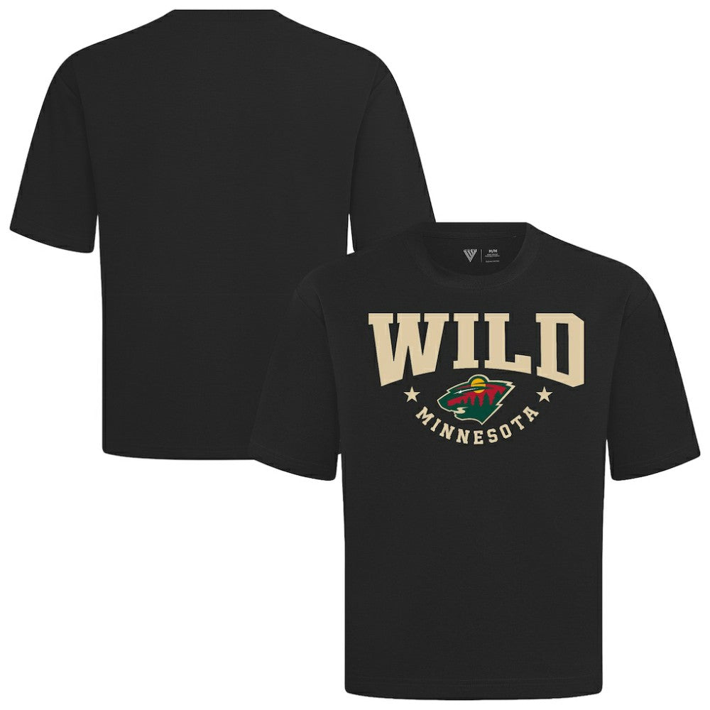 Minnesota Wild Levelwear Luxe Signature Knit T-Shirt - Black | US 203844185