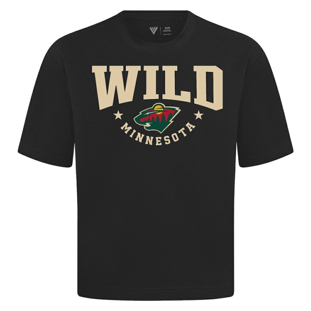 Minnesota Wild Levelwear Luxe Signature Knit T-Shirt - Black | US 203844185