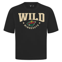 Minnesota Wild Levelwear Luxe Signature Knit T-Shirt - Black | US 203844185