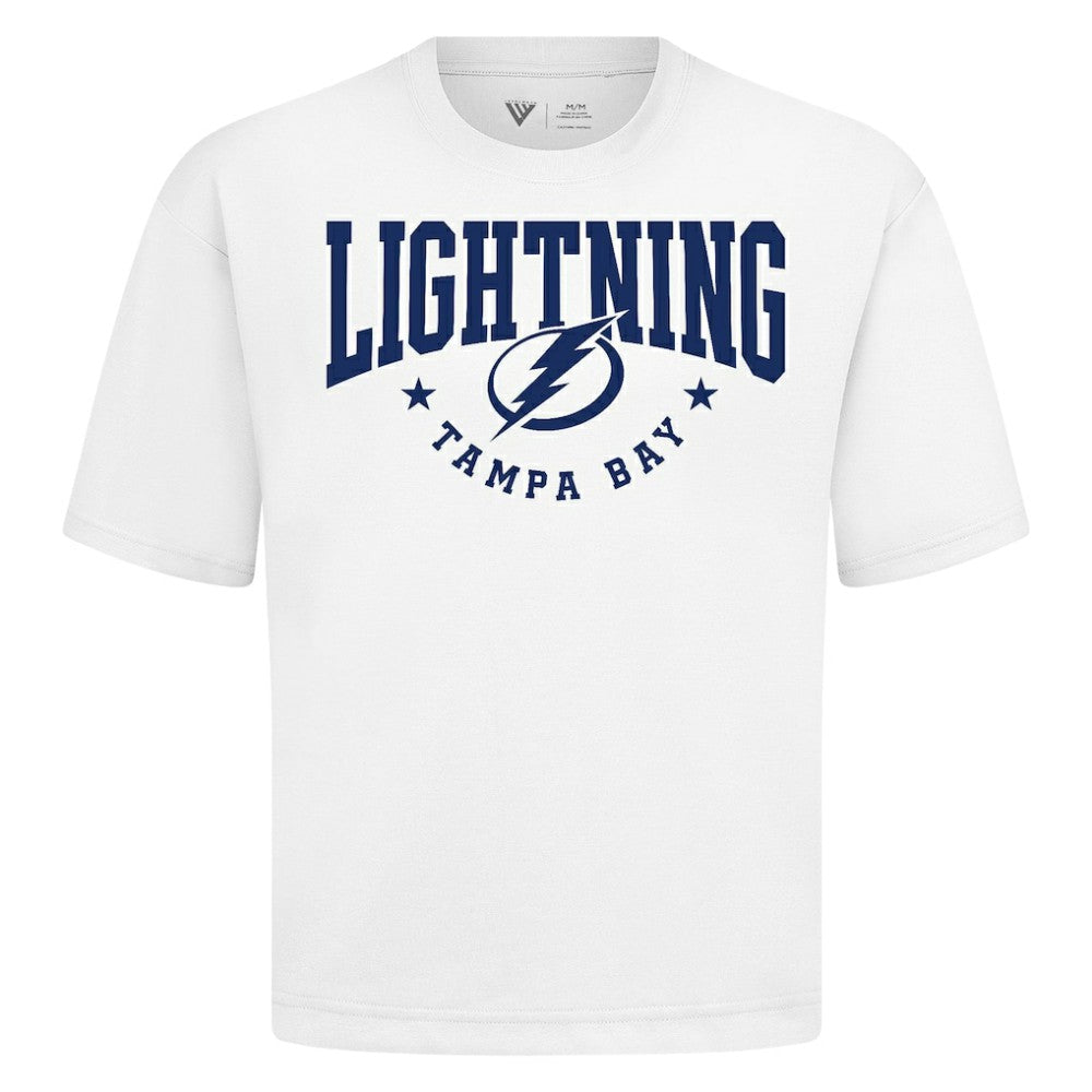 Tampa Bay Lightning Levelwear Luxe Signature Knit T-Shirt - White | US 203844187