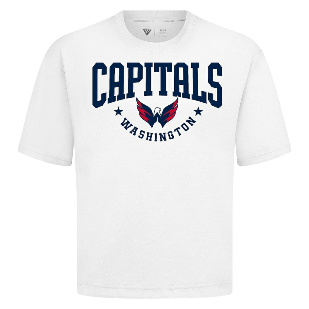 Washington Capitals Levelwear Luxe Signature Knit T-Shirt - White | US 203844189