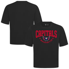 Washington Capitals Levelwear Luxe Signature Knit T-Shirt - Black | US 203844191