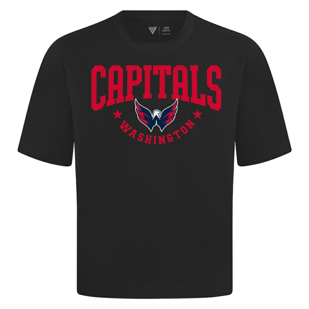 Washington Capitals Levelwear Luxe Signature Knit T-Shirt - Black | US 203844191