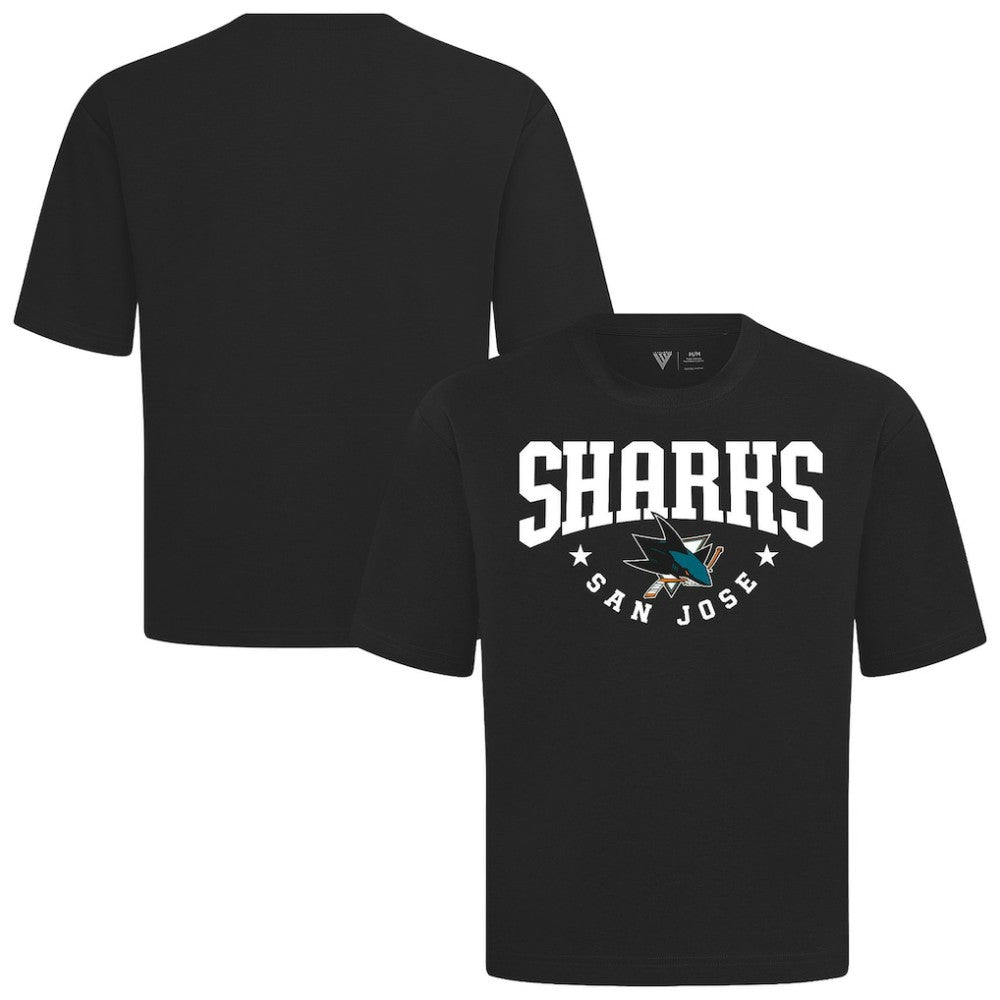 San Jose Sharks Levelwear Luxe Signature Knit T-Shirt - Black | US 203844196