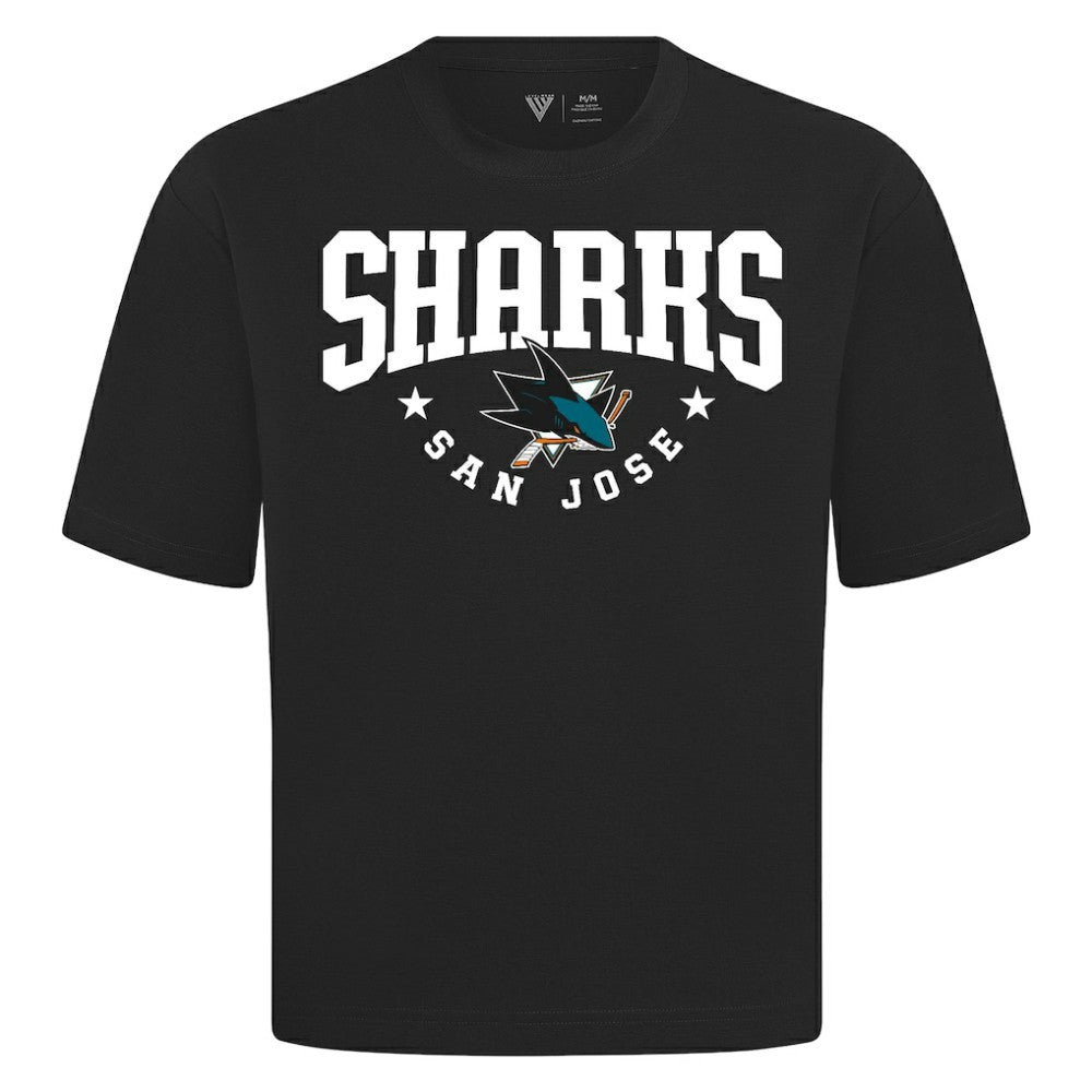 San Jose Sharks Levelwear Luxe Signature Knit T-Shirt - Black | US 203844196