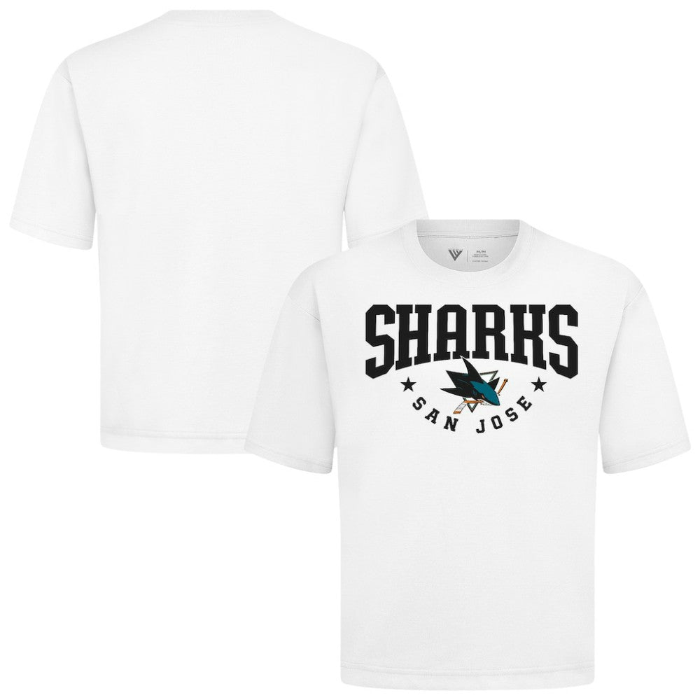 San Jose Sharks Levelwear Luxe Signature Knit T-Shirt - White | US 203844198