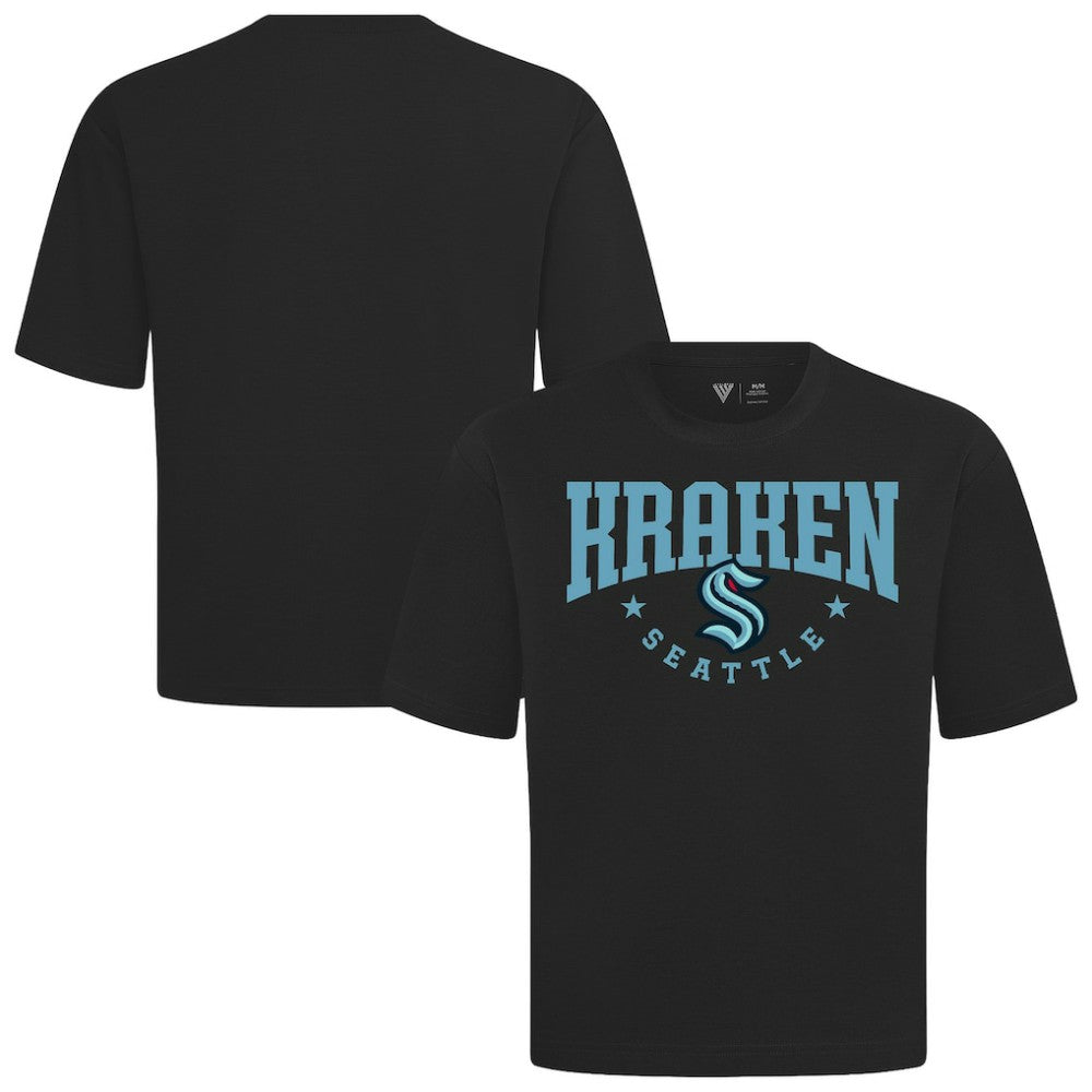 Seattle Kraken Levelwear Luxe Signature Knit T-Shirt - Black | US 203844204