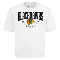 Chicago Blackhawks Levelwear Luxe Signature Knit T-Shirt - White | US 203844206