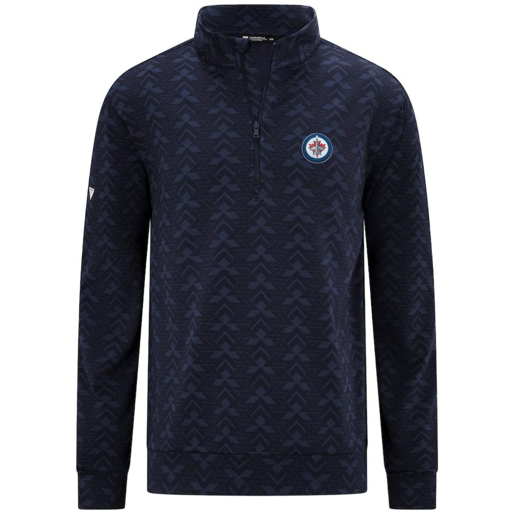 Winnipeg Jets Levelwear Chameleon Quarter-Zip Sweatshirt - Navy | US 203844214