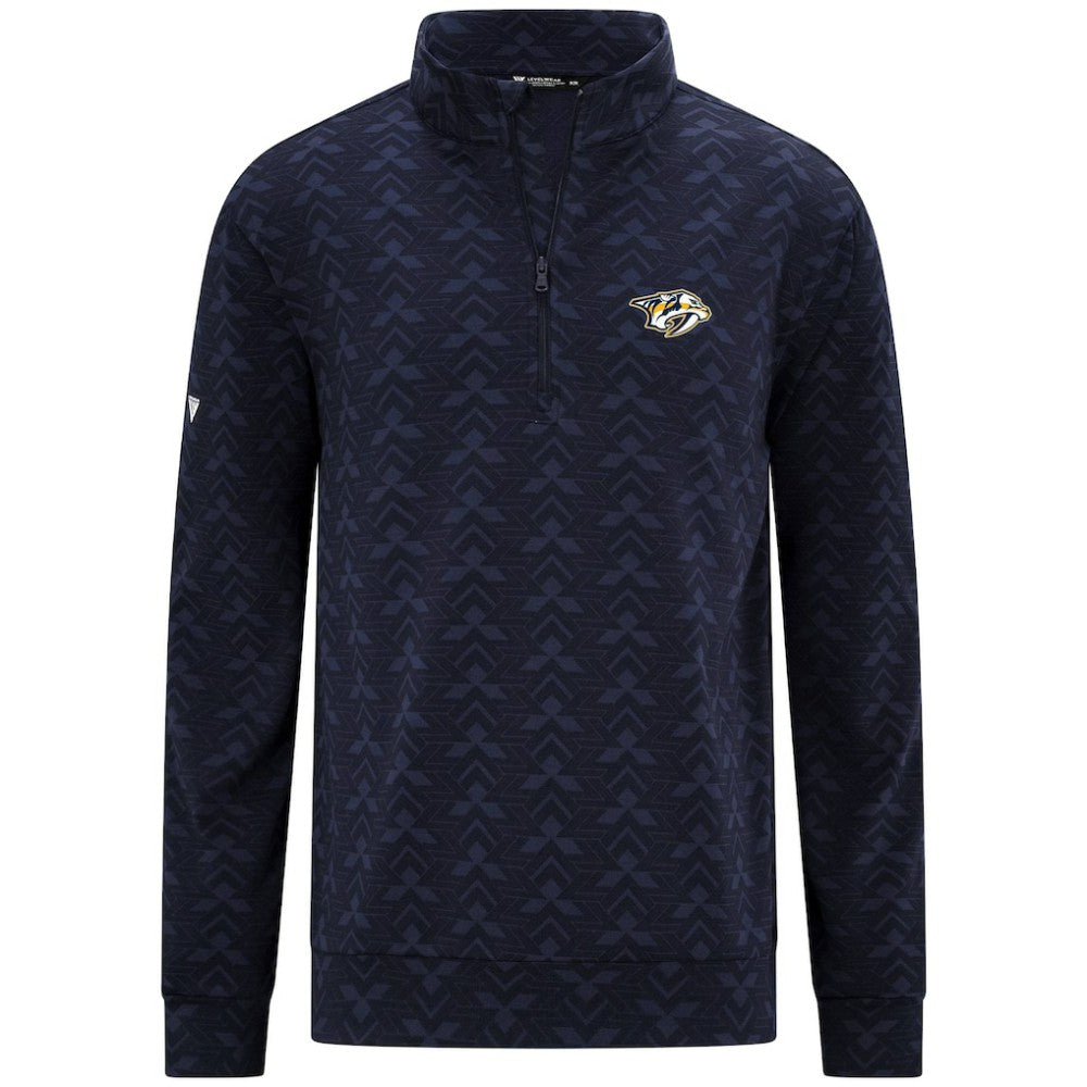 Nashville Predators Levelwear Chameleon Quarter-Zip Sweatshirt - Navy | US 203844217