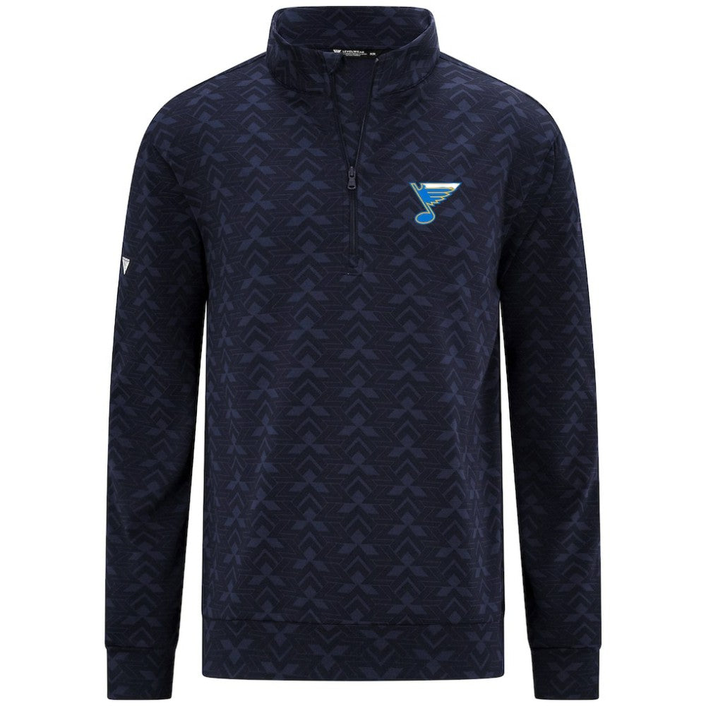 St. Louis Blues Levelwear Chameleon Quarter-Zip Sweatshirt - Navy | US 203844218