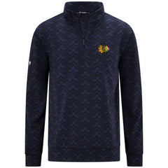 Chicago Blackhawks Levelwear Chameleon Quarter-Zip Sweatshirt - Navy | US 203844219