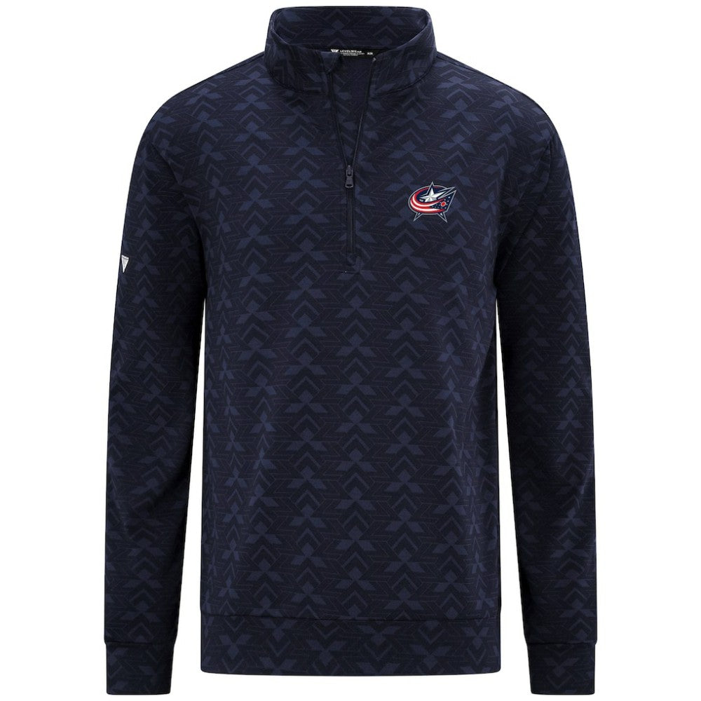 Columbus Blue Jackets Levelwear Chameleon Quarter-Zip Sweatshirt - Navy | US 203844221