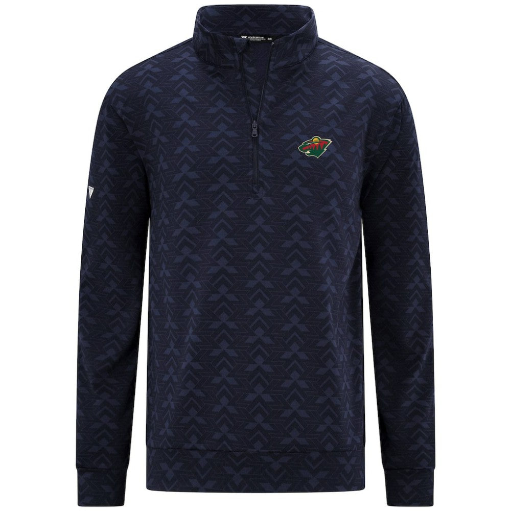 Minnesota Wild Levelwear Chameleon Quarter-Zip Sweatshirt - Navy | US 203844222