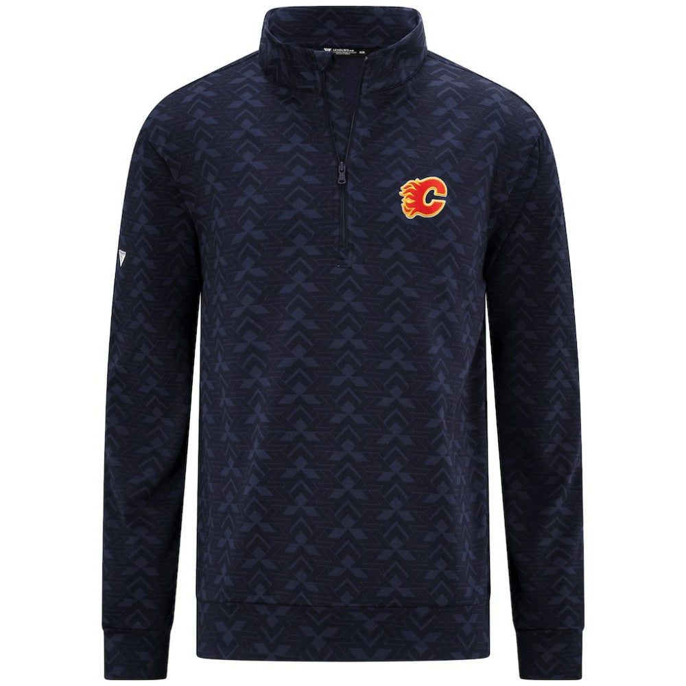 Calgary Flames Levelwear Chameleon Quarter-Zip Sweatshirt - Navy | US 203844224