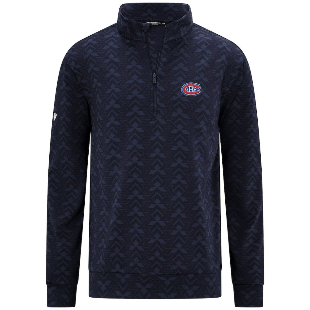 Montreal Canadiens Levelwear Chameleon Quarter-Zip Sweatshirt - Navy | US 203844226
