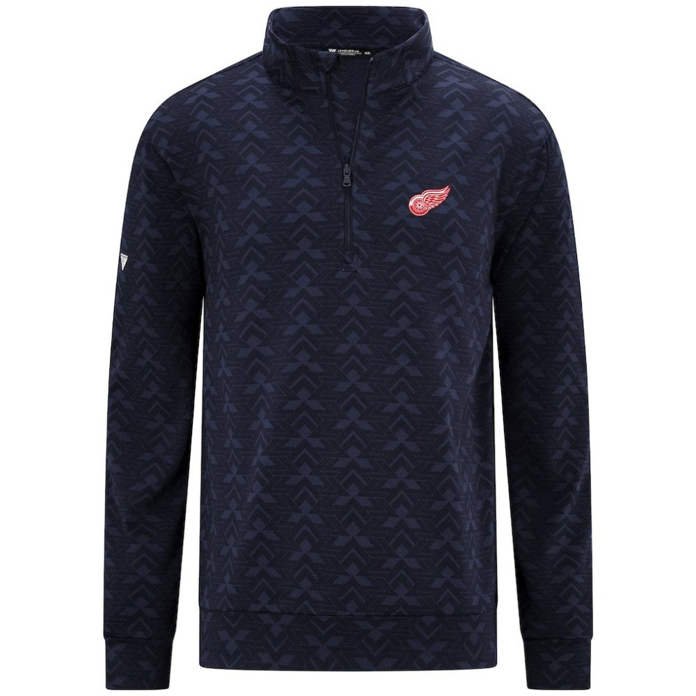 Detroit Red Wings Levelwear Chameleon Quarter-Zip Sweatshirt - Navy | US 203844229