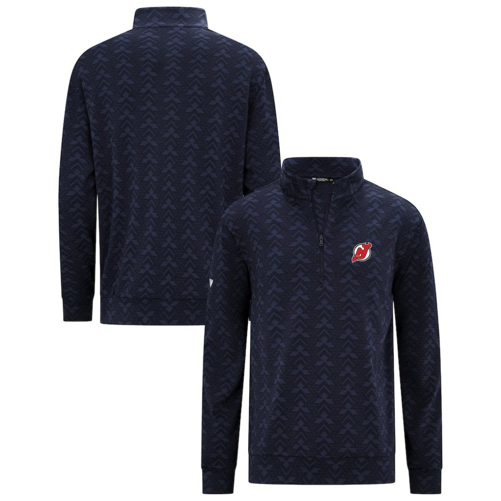New Jersey Devils Levelwear Chameleon Quarter-Zip Sweatshirt - Navy | US 203844232