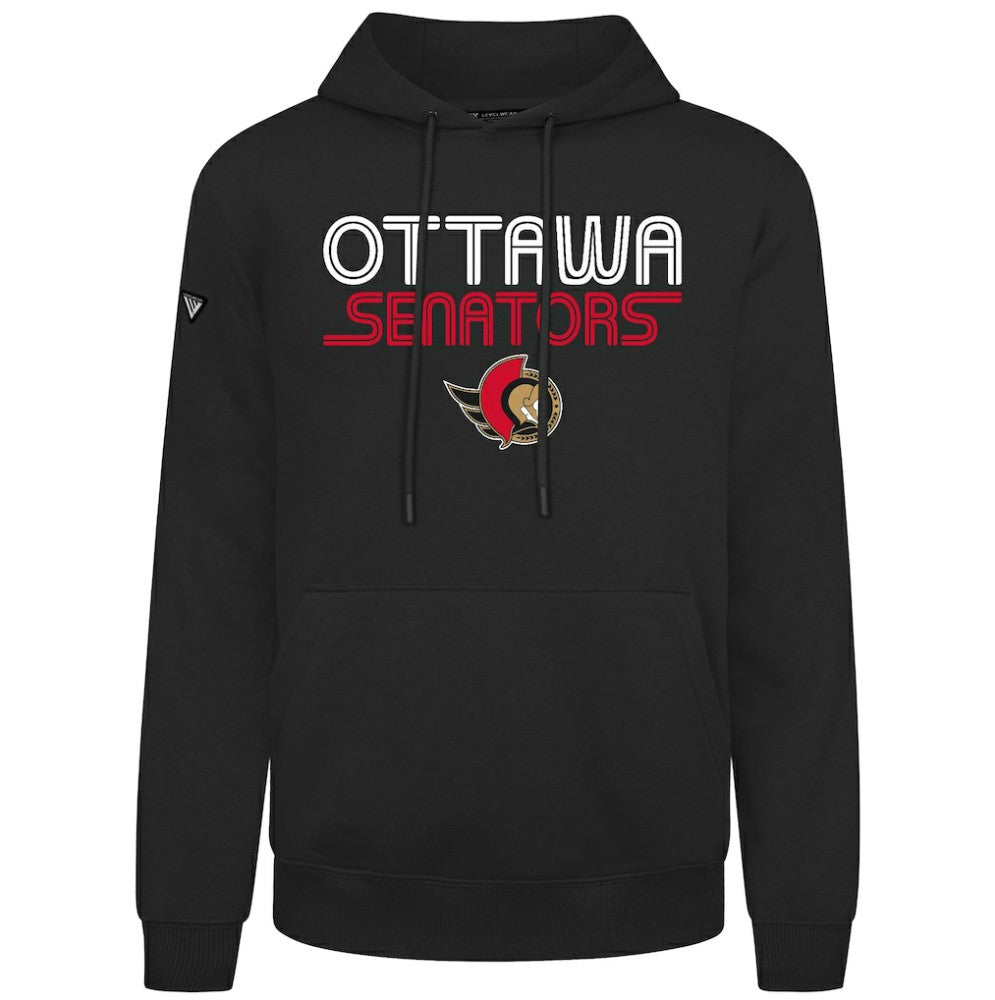 Ottawa Senators Levelwear Podium Lanes Hoodie - Black | US 203844280