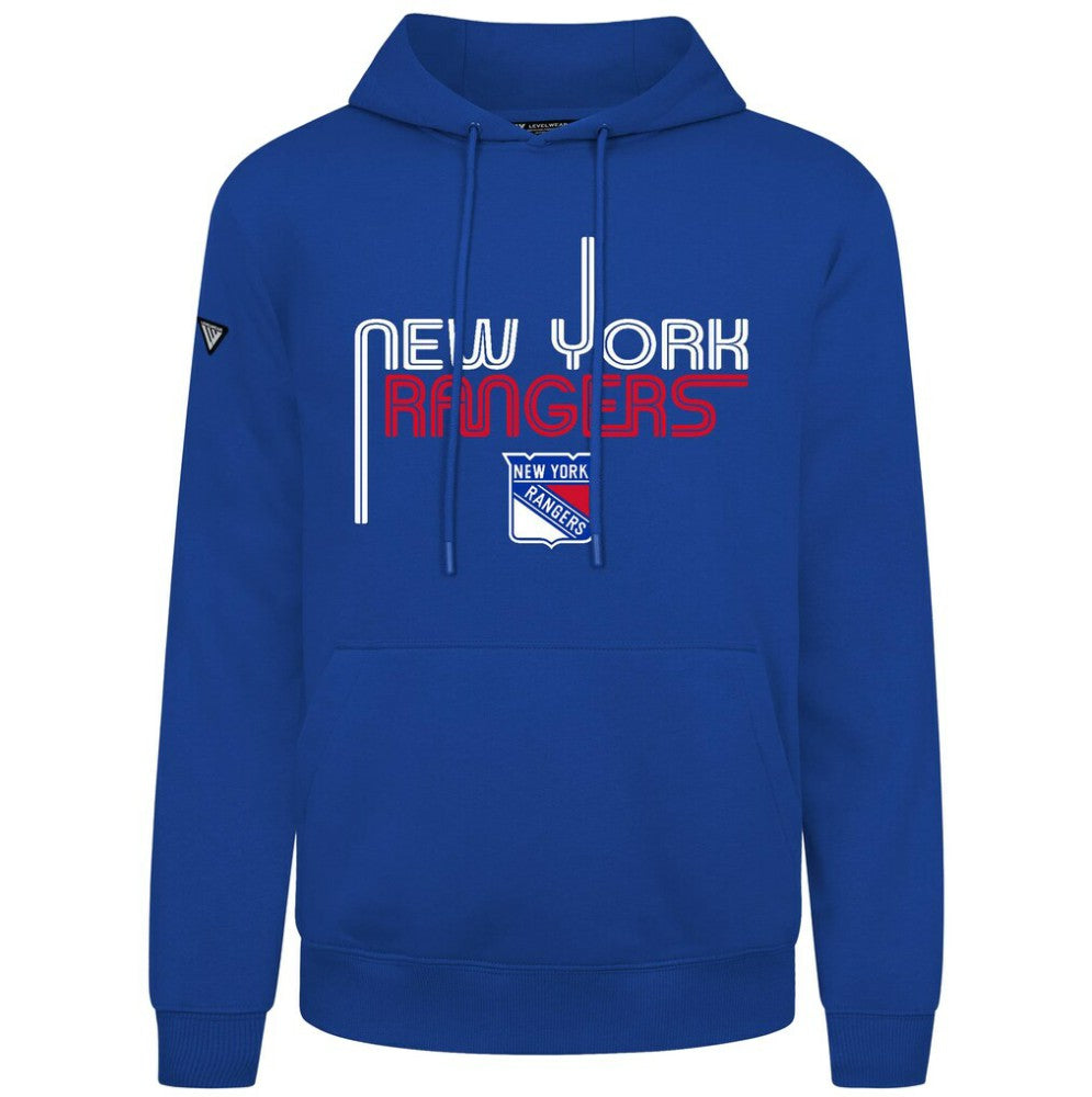 New York Rangers Levelwear Podium Lanes Hoodie - Blue | US 203844283