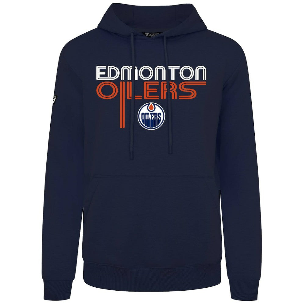 Edmonton Oilers Levelwear Podium Lanes Hoodie - Navy | US 203844286