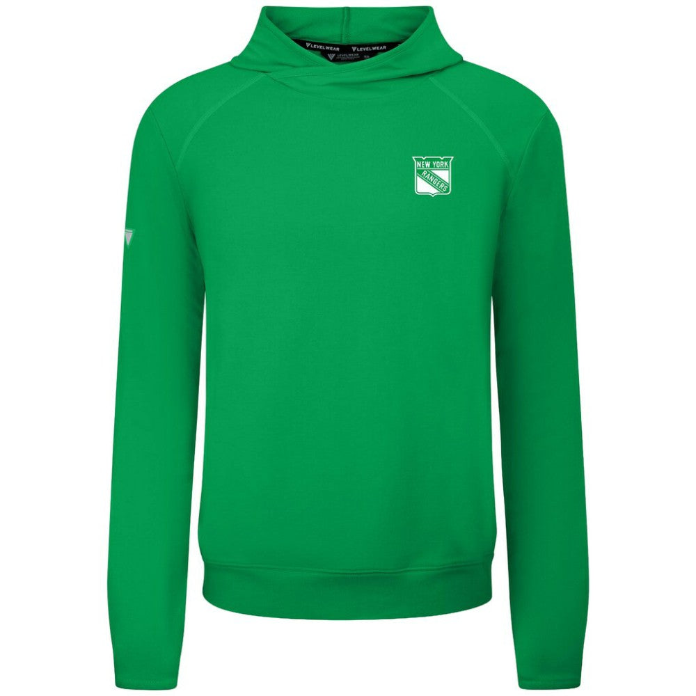 New York Rangers Levelwear St. Patrick's Day Mandate Tri-Blend Hoodie - Green | US 203844414