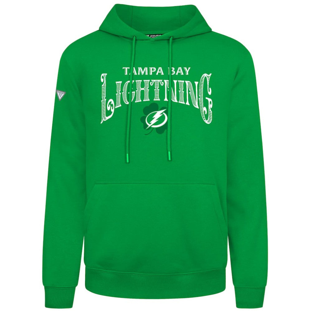 Tampa Bay Lightning Levelwear St. Patrick's Day Podium Hoodie - Green | US 203844427