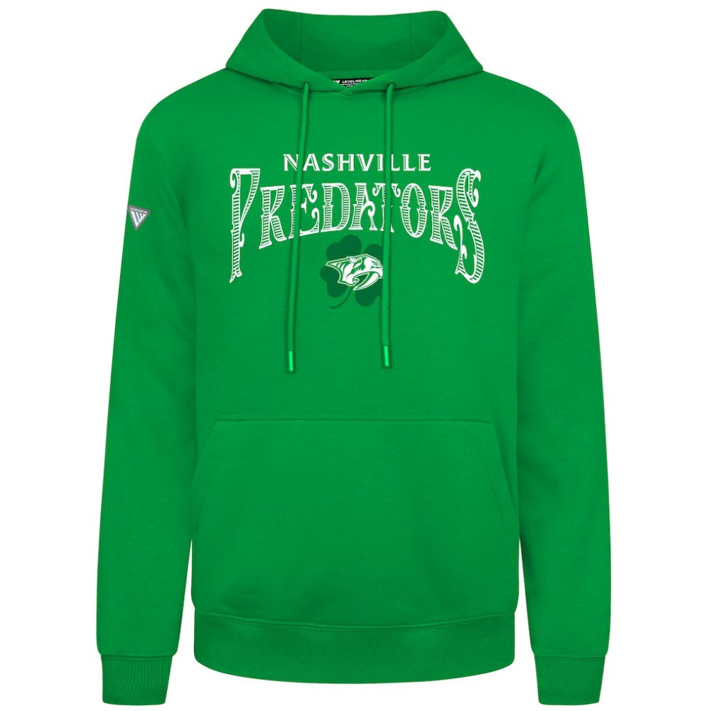 Nashville Predators Levelwear St. Patrick's Day Podium Hoodie - Green | US 203844428