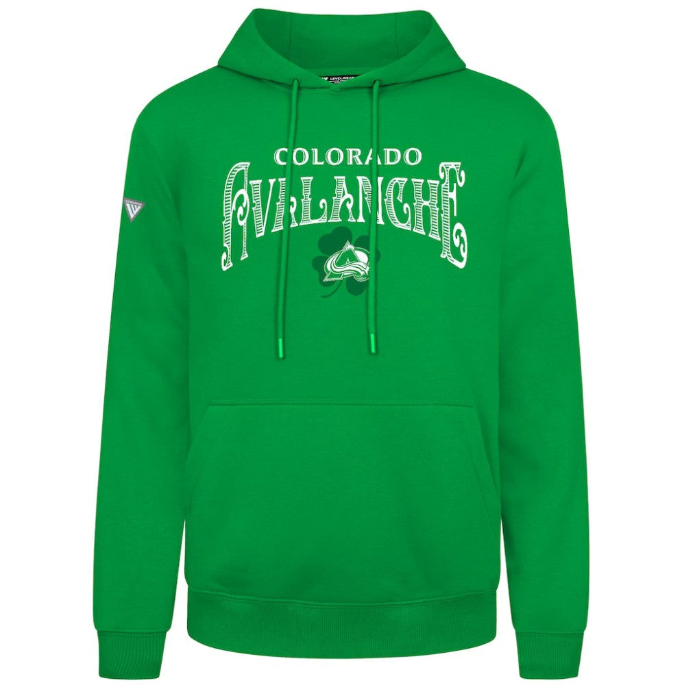 Colorado Avalanche Levelwear St. Patrick's Day Podium Hoodie - Green | US 203844430