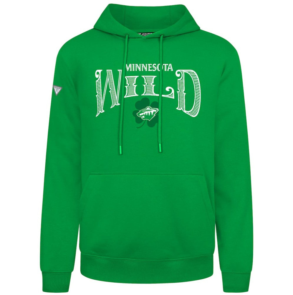 Minnesota Wild Levelwear St. Patrick's Day Podium Hoodie - Green | US 203844434