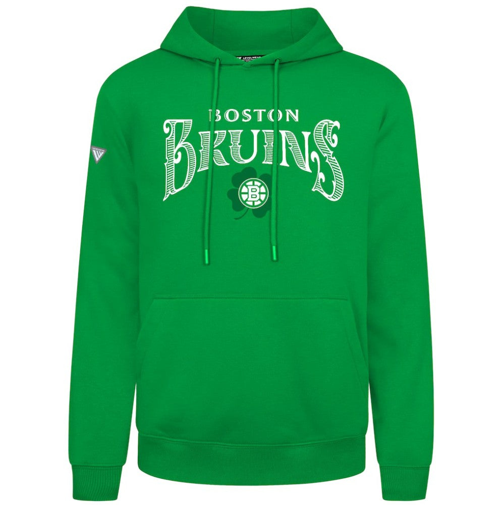 Boston Bruins Levelwear St. Patrick's Day Podium Hoodie - Green | US 203844444