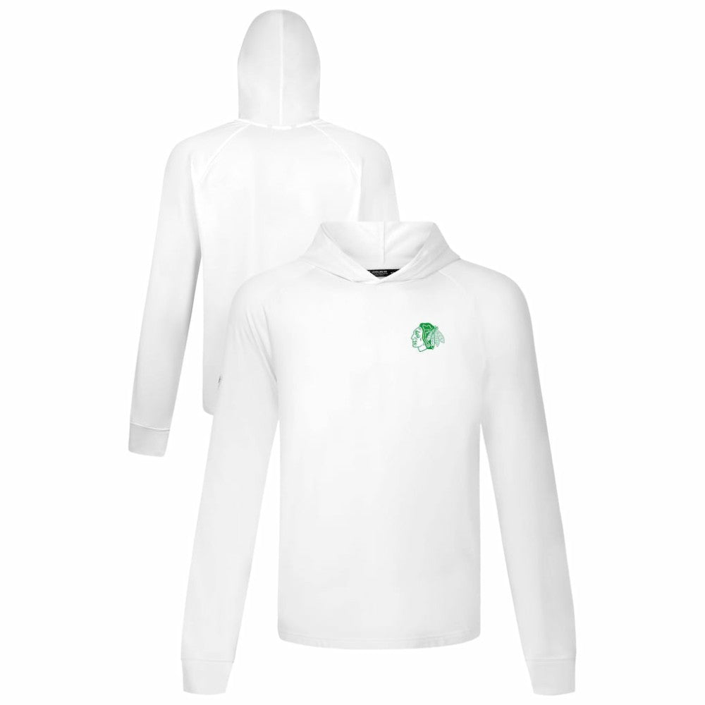 Chicago Blackhawks Levelwear St. Patrick's Day Dimension Hoodie - White | US 203844447