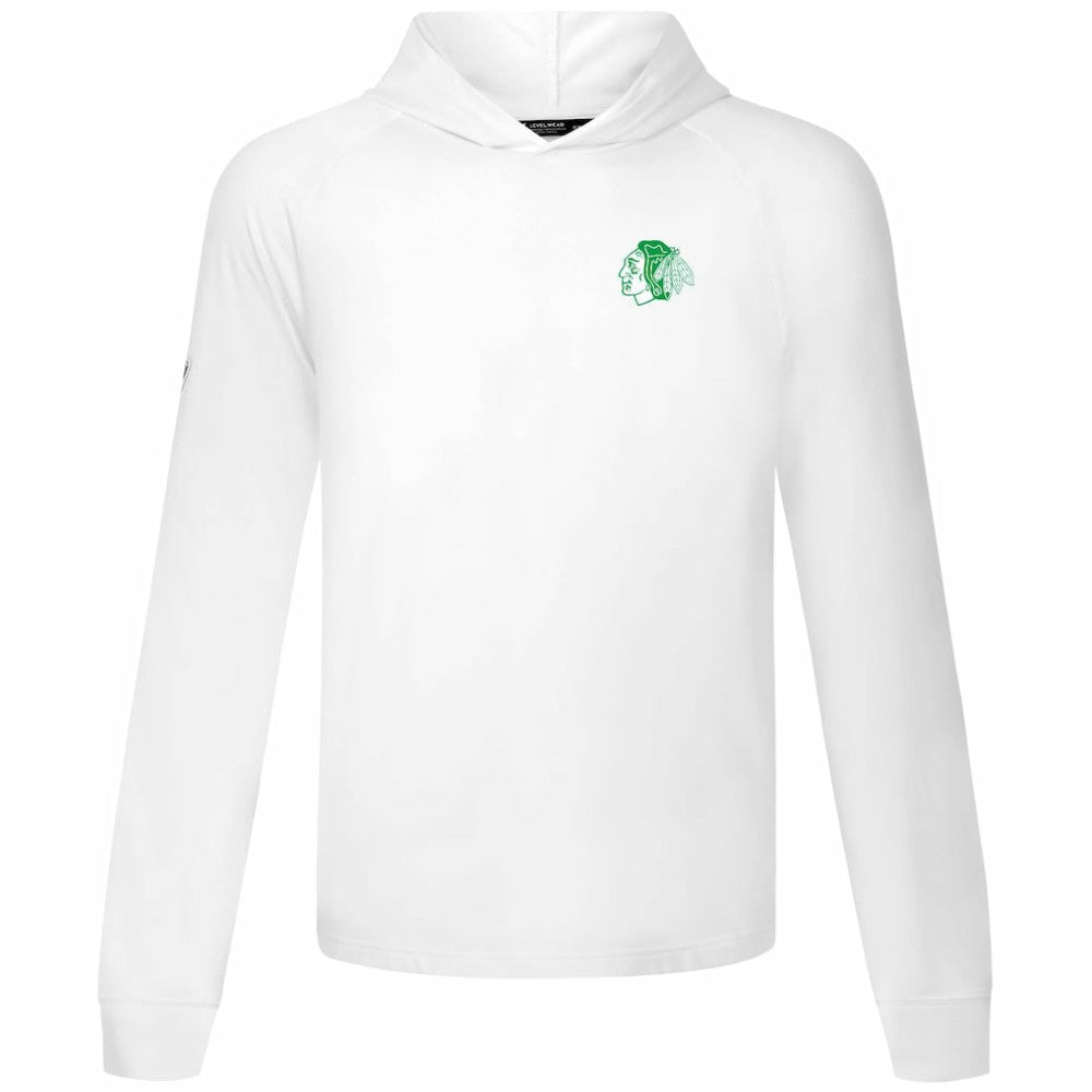 Chicago Blackhawks Levelwear St. Patrick's Day Dimension Hoodie - White | US 203844447