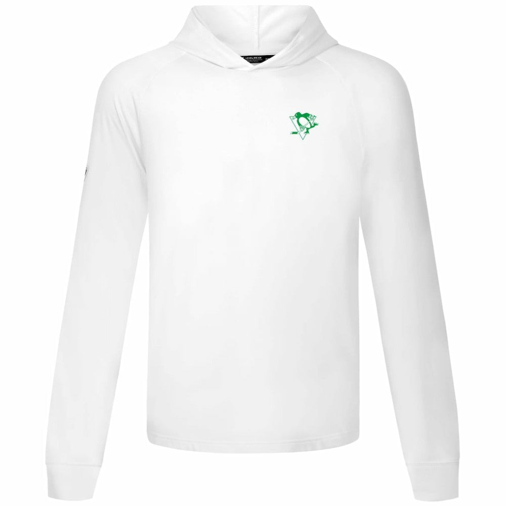 Pittsburgh Penguins Levelwear St. Patrick's Day Dimension Hoodie - White | US 203844454