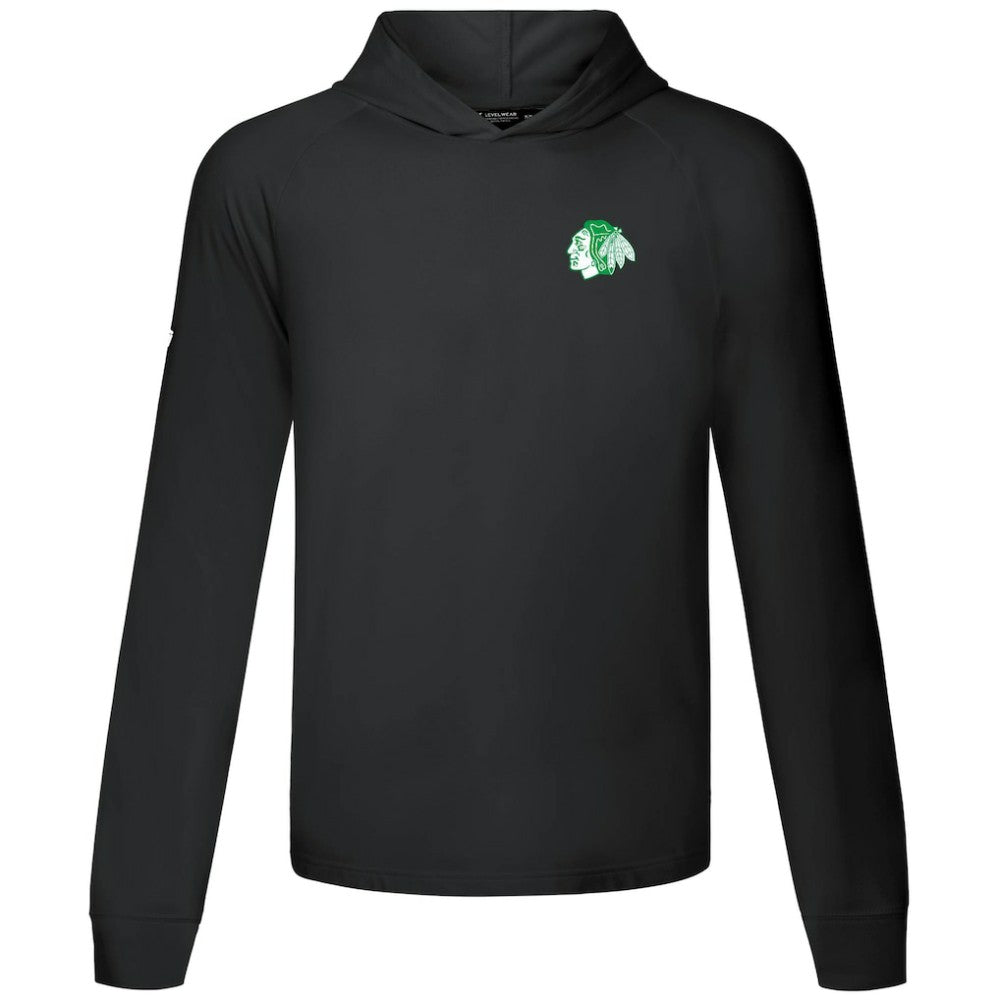 Chicago Blackhawks Levelwear St. Patrick's Day Dimension Hoodie - Black | US 203844456