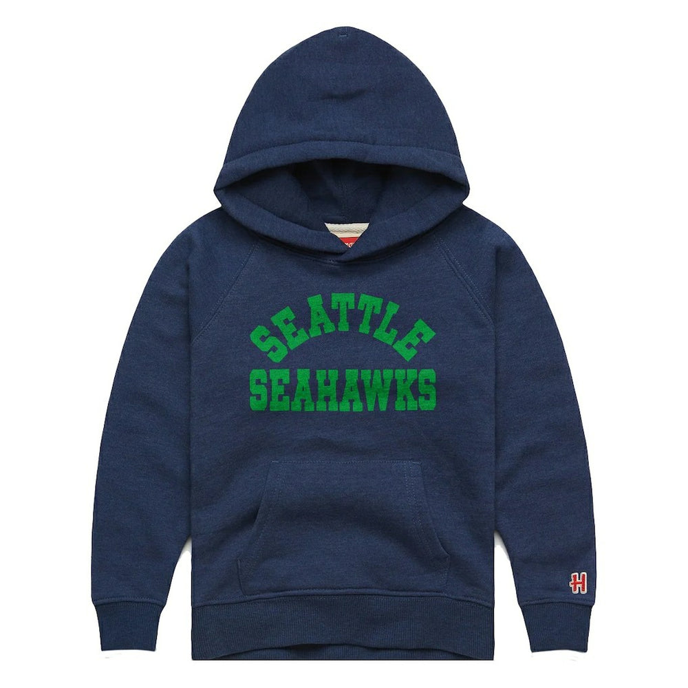 Seattle Seahawks Homage Youth Classic Tri-Blend Hoodie - College Navy Hoodies