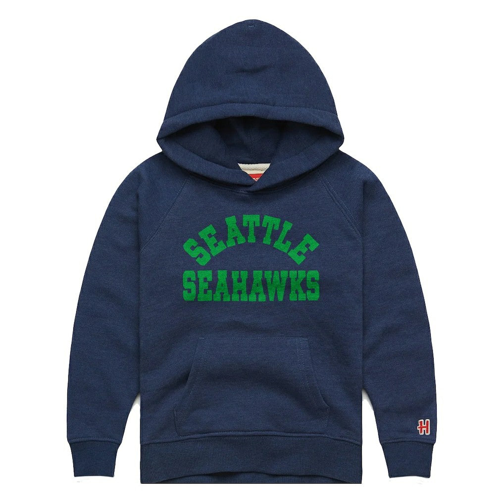 Seattle Seahawks Homage Youth Classic Tri-Blend Hoodie - College Navy Hoodies