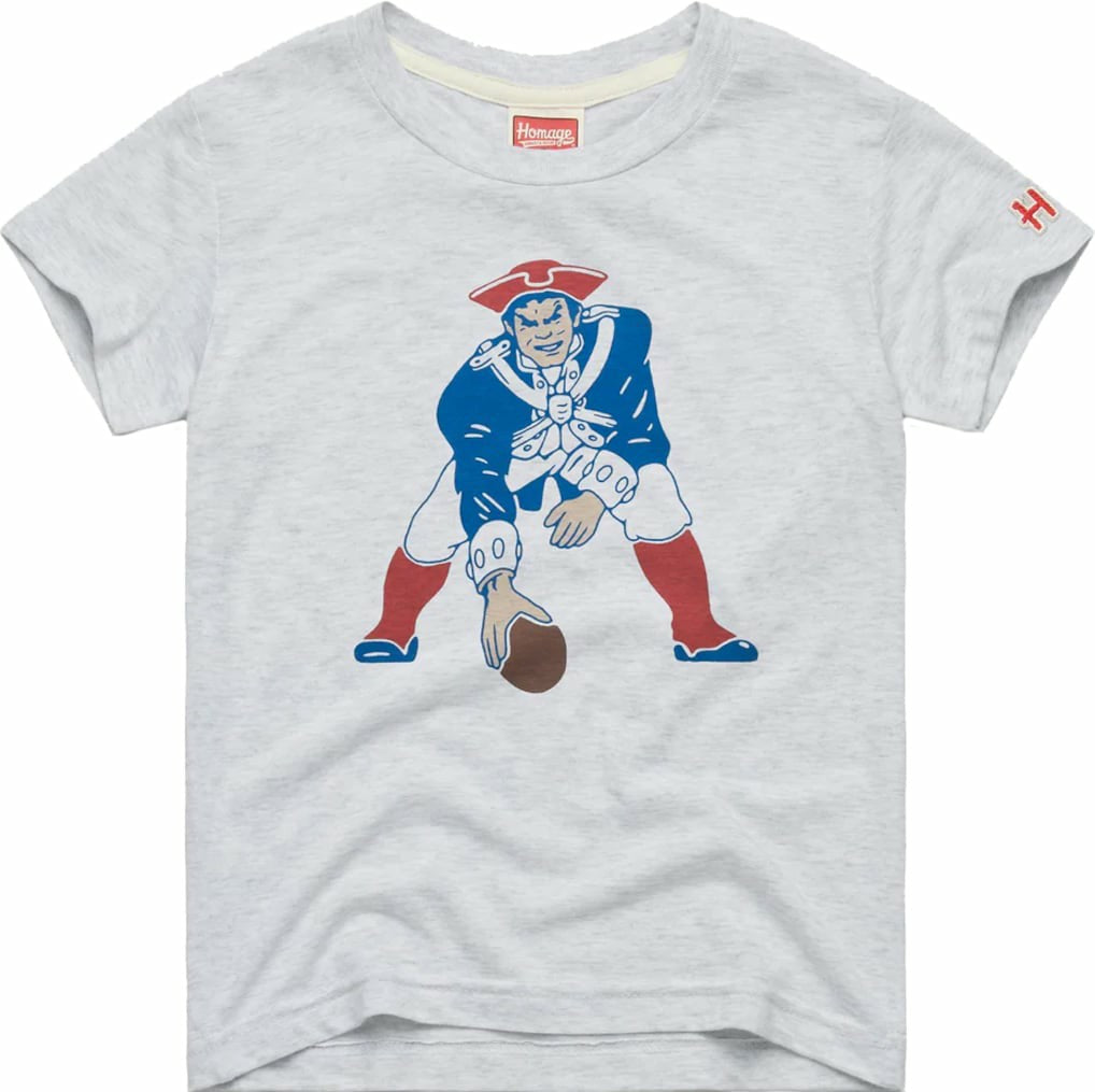 New England Patriots Homage Youth 1979 Tri-Blend T-Shirt - Ash T-shirts