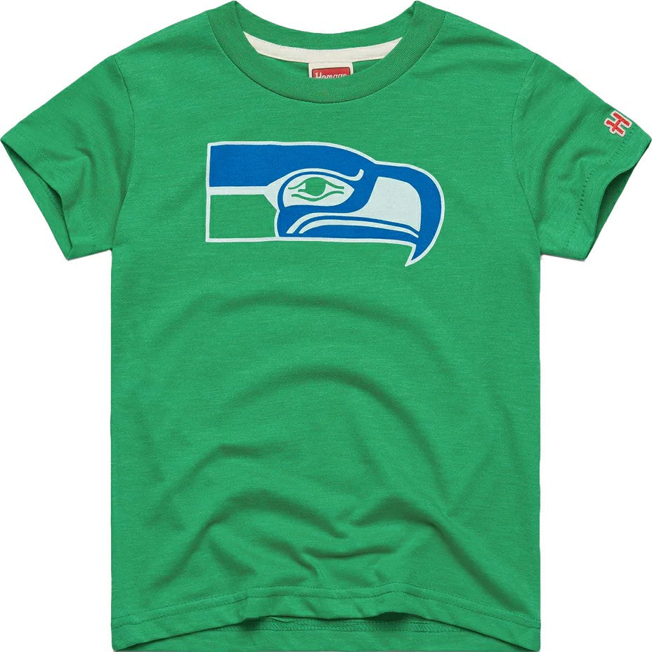 Seattle Seahawks Homage Youth 1976 Tri-Blend T-Shirt - Green T-shirts