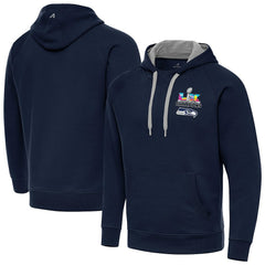 Seattle Seahawks Antigua Super Bowl LX Champions Victory Hoodie - College Navy Hoodies