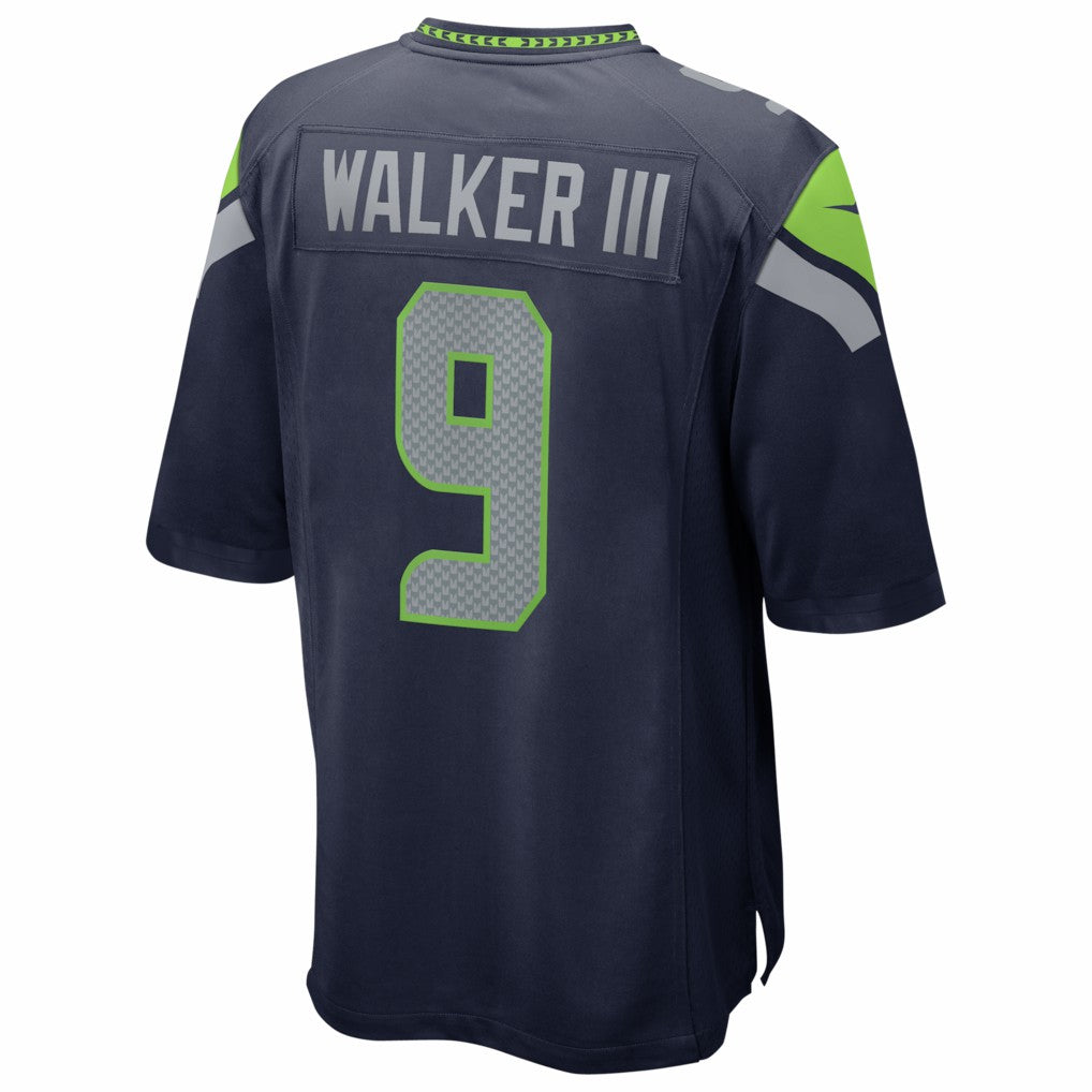 Kenneth Walker III Seattle Seahawks Super Bowl LX Patch Game Jersey - College Navy Jerseys
