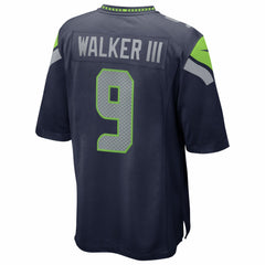 Kenneth Walker III Seattle Seahawks Super Bowl LX Patch Game Jersey - College Navy Jerseys
