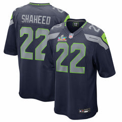 Rashid Shaheed Seattle Seahawks Super Bowl LX Patch Game Jersey - College Navy Jerseys